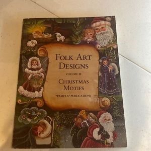 Folk art designed volume three Christmas Moffat by Pamela publications